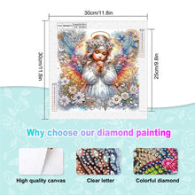 Load image into Gallery viewer, Diamond Painting - Partial Special Shaped - Angel child (30*30CM)