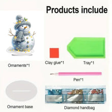 Load image into Gallery viewer, Acrylic Christmas Gnome Deer Diamond Painting Desktop Decors Bedroom Table Decor