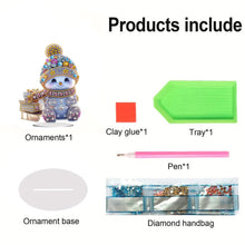 Load image into Gallery viewer, Acrylic Christmas Gnome Deer Diamond Painting Desktop Decors Bedroom Table Decor