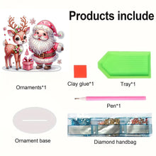 Load image into Gallery viewer, Acrylic Christmas Gnome Deer Diamond Painting Desktop Decors Bedroom Table Decor