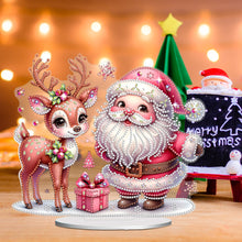 Load image into Gallery viewer, Acrylic Christmas Gnome Deer Diamond Painting Desktop Decors Bedroom Table Decor