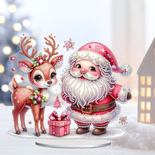 Load image into Gallery viewer, Acrylic Christmas Gnome Deer Diamond Painting Desktop Decors Bedroom Table Decor