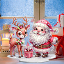 Load image into Gallery viewer, Acrylic Christmas Gnome Deer Diamond Painting Desktop Decors Bedroom Table Decor