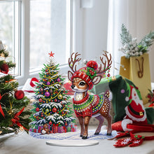 Load image into Gallery viewer, Acrylic Christmas Gnome Deer Diamond Painting Desktop Decors Bedroom Table Decor