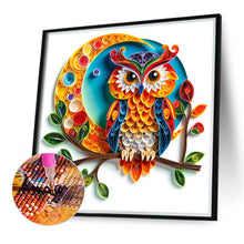 Load image into Gallery viewer, Diamond Painting - Full Round - Quilling paper painting owl (40*40CM)