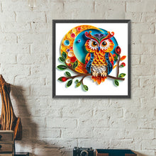 Load image into Gallery viewer, Diamond Painting - Full Round - Quilling paper painting owl (40*40CM)
