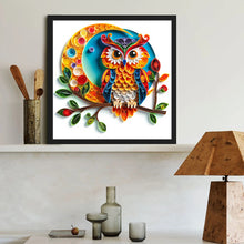Load image into Gallery viewer, Diamond Painting - Full Round - Quilling paper painting owl (40*40CM)