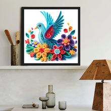 Load image into Gallery viewer, Diamond Painting - Full Round - Quilling paper painting bird (40*40CM)