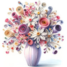 Load image into Gallery viewer, Diamond Painting - Full Round - Beautiful vase bouquet (40*40CM)