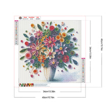 Load image into Gallery viewer, Diamond Painting - Full Round - Beautiful vase bouquet (40*40CM)