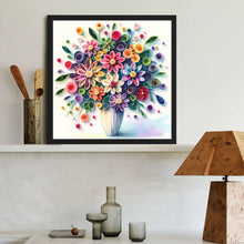 Load image into Gallery viewer, Diamond Painting - Full Round - Beautiful vase bouquet (40*40CM)