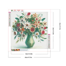 Load image into Gallery viewer, Diamond Painting - Full Round - Beautiful vase bouquet (40*40CM)