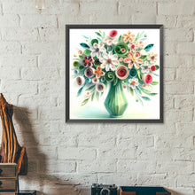 Load image into Gallery viewer, Diamond Painting - Full Round - Beautiful vase bouquet (40*40CM)