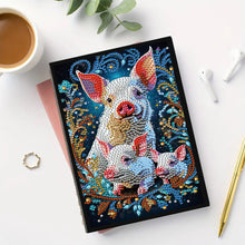 Load image into Gallery viewer, Animal Special Shaped 50 Pages 5D DIY Diamond Art Painting Notebook Kit No Lines