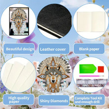 Load image into Gallery viewer, Animal Special Shaped 50 Pages 5D DIY Diamond Art Painting Notebook Kit No Lines