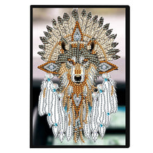 Load image into Gallery viewer, Animal Special Shaped 50 Pages 5D DIY Diamond Art Painting Notebook Kit No Lines