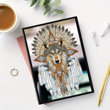 Load image into Gallery viewer, Animal Special Shaped 50 Pages 5D DIY Diamond Art Painting Notebook Kit No Lines