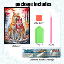 Load image into Gallery viewer, Animal Special Shaped 50 Pages 5D DIY Diamond Art Painting Notebook Kit No Lines
