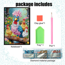 Load image into Gallery viewer, Animal Special Shaped 50 Pages 5D DIY Diamond Art Painting Notebook Kit No Lines