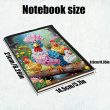Load image into Gallery viewer, Animal Special Shaped 50 Pages 5D DIY Diamond Art Painting Notebook Kit No Lines