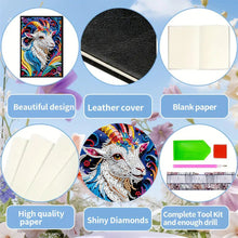 Load image into Gallery viewer, Animal Special Shaped 50 Pages 5D DIY Diamond Art Painting Notebook Kit No Lines