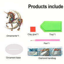 Load image into Gallery viewer, Acrylic Special Shape Pumpkin Cross Desktop Diamond Art Kits Bedroom Table Decor