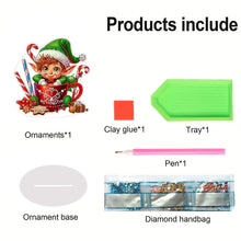 Load image into Gallery viewer, Acrylic Special Shape Pumpkin Cross Desktop Diamond Art Kits Bedroom Table Decor