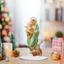 Load image into Gallery viewer, Acrylic Special Shape Pumpkin Cross Desktop Diamond Art Kits Bedroom Table Decor