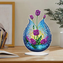 Load image into Gallery viewer, Acrylic Special Shape Pumpkin Cross Desktop Diamond Art Kits Bedroom Table Decor