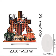 Load image into Gallery viewer, Acrylic Special Shape Pumpkin Cross Desktop Diamond Art Kits Bedroom Table Decor