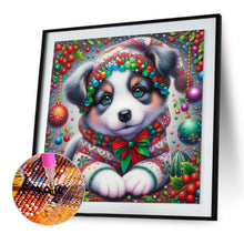 Load image into Gallery viewer, Diamond Painting - Full Round - Christmas shepherd dog (30*30CM)
