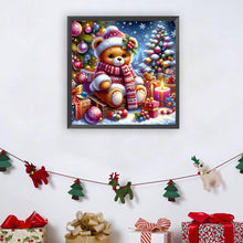 Load image into Gallery viewer, Diamond Painting - Full Round - Christmas bear (30*30CM)