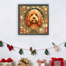 Load image into Gallery viewer, Diamond Painting - Full Round - Christmas cocker spaniel (30*30CM)