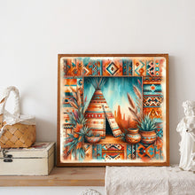 Load image into Gallery viewer, Diamond Painting - Full Round - Sand Indian tent (30*30CM)