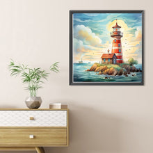 Load image into Gallery viewer, Diamond Painting - Full Round - Sea lighthouse (30*30CM)