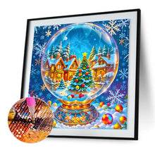 Load image into Gallery viewer, Diamond Painting - Full Round - Snow crystal ball town (30*30CM)