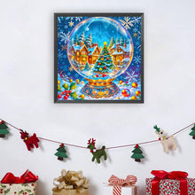 Load image into Gallery viewer, Diamond Painting - Full Round - Snow crystal ball town (30*30CM)
