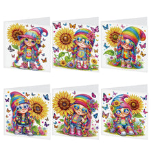 Load image into Gallery viewer, 6Pcs Christmas DIY Diamond Painting Card Diamond Daily Wish Card for Adults Kids