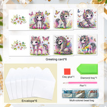Load image into Gallery viewer, 6Pcs Christmas DIY Diamond Painting Card Diamond Daily Wish Card for Adults Kids