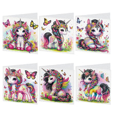 Load image into Gallery viewer, 6Pcs Christmas DIY Diamond Painting Card Diamond Daily Wish Card for Adults Kids