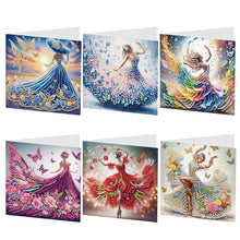 Load image into Gallery viewer, 6Pcs Christmas DIY Diamond Painting Card Diamond Daily Wish Card for Adults Kids