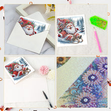 Load image into Gallery viewer, 6Pcs Christmas DIY Diamond Painting Card Diamond Daily Wish Card for Adults Kids
