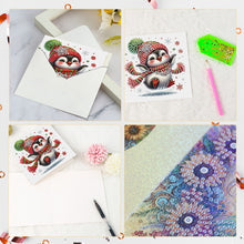 Load image into Gallery viewer, 6Pcs Christmas DIY Diamond Painting Card Diamond Daily Wish Card for Adults Kids