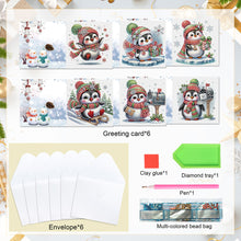 Load image into Gallery viewer, 6Pcs Christmas DIY Diamond Painting Card Diamond Daily Wish Card for Adults Kids