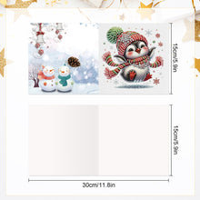 Load image into Gallery viewer, 6Pcs Christmas DIY Diamond Painting Card Diamond Daily Wish Card for Adults Kids