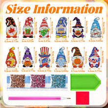 Load image into Gallery viewer, 12Pcs Acrylic Dwarf Elf Diamond Art Fridge Magnet Diamond Painting Fridge Magnet