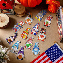 Load image into Gallery viewer, 12Pcs Acrylic Dwarf Elf Diamond Art Fridge Magnet Diamond Painting Fridge Magnet