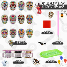 Load image into Gallery viewer, 12Pcs Acrylic Dwarf Elf Diamond Art Fridge Magnet Diamond Painting Fridge Magnet