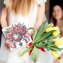 Load image into Gallery viewer, 6Pcs Ladybug Bee Diamond Handmade Card DIY Diamond Painting Card for Adults Kids