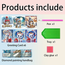 Load image into Gallery viewer, 6Pcs Ladybug Bee Diamond Handmade Card DIY Diamond Painting Card for Adults Kids